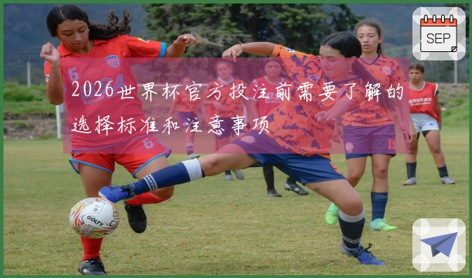 2026世界杯官方投注前需要了解的选择标准和注意事项